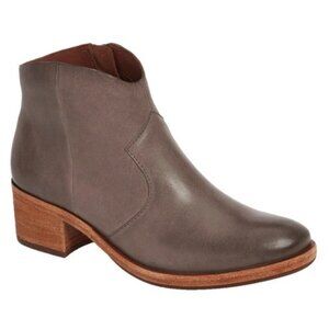 Kork Ease Casper Western Ankle Boots Womens 9 Brown Leather Bohemian Cowgirl Zip